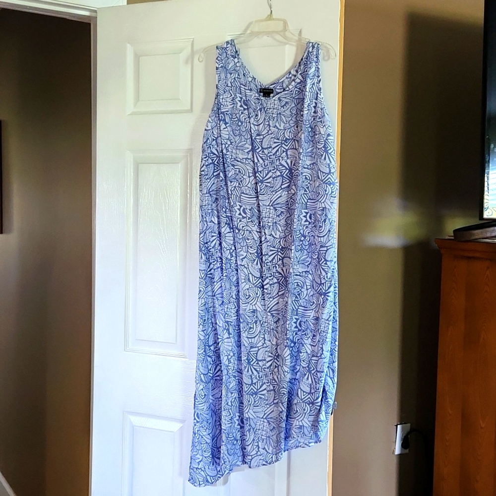 Womens sleeveless cotton dress